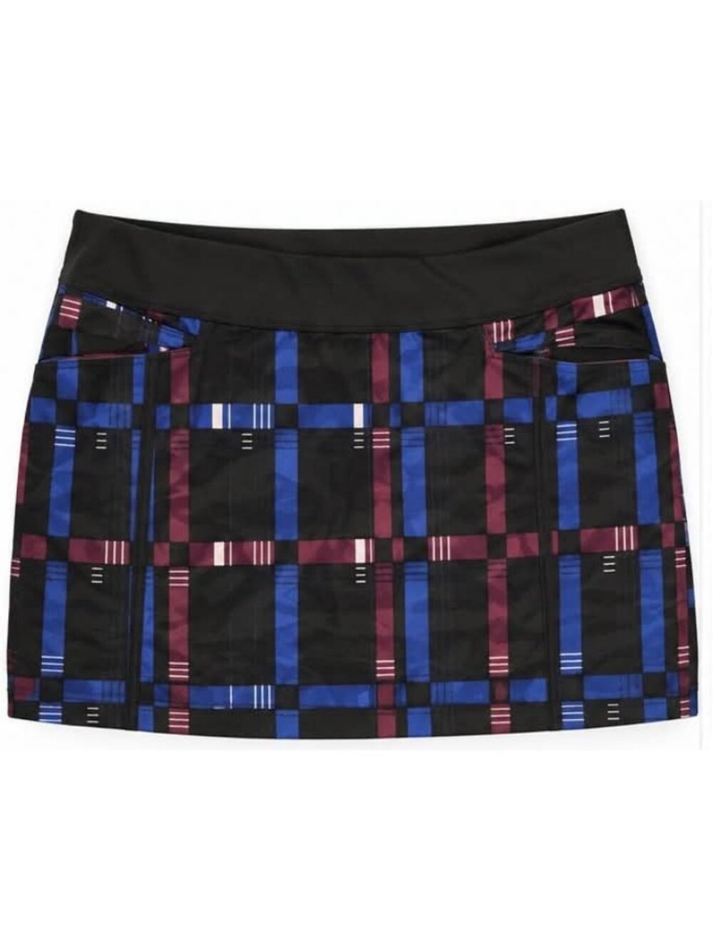 Adidas Golf Plaid Skort with Built In Shorts Large skuL